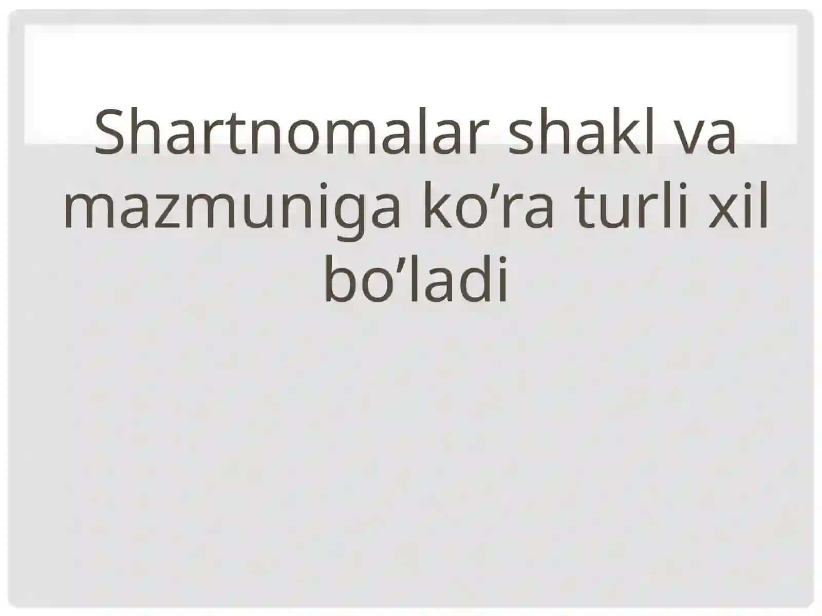 Shartnomalar 2