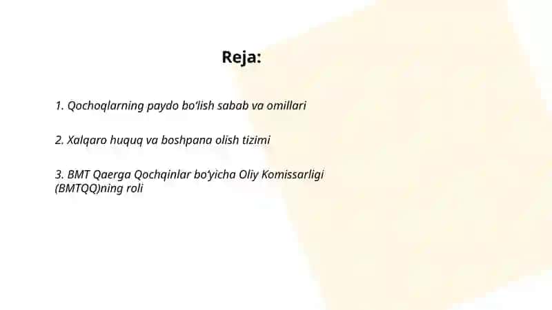 Qochoqlar global muammo sifatida 2