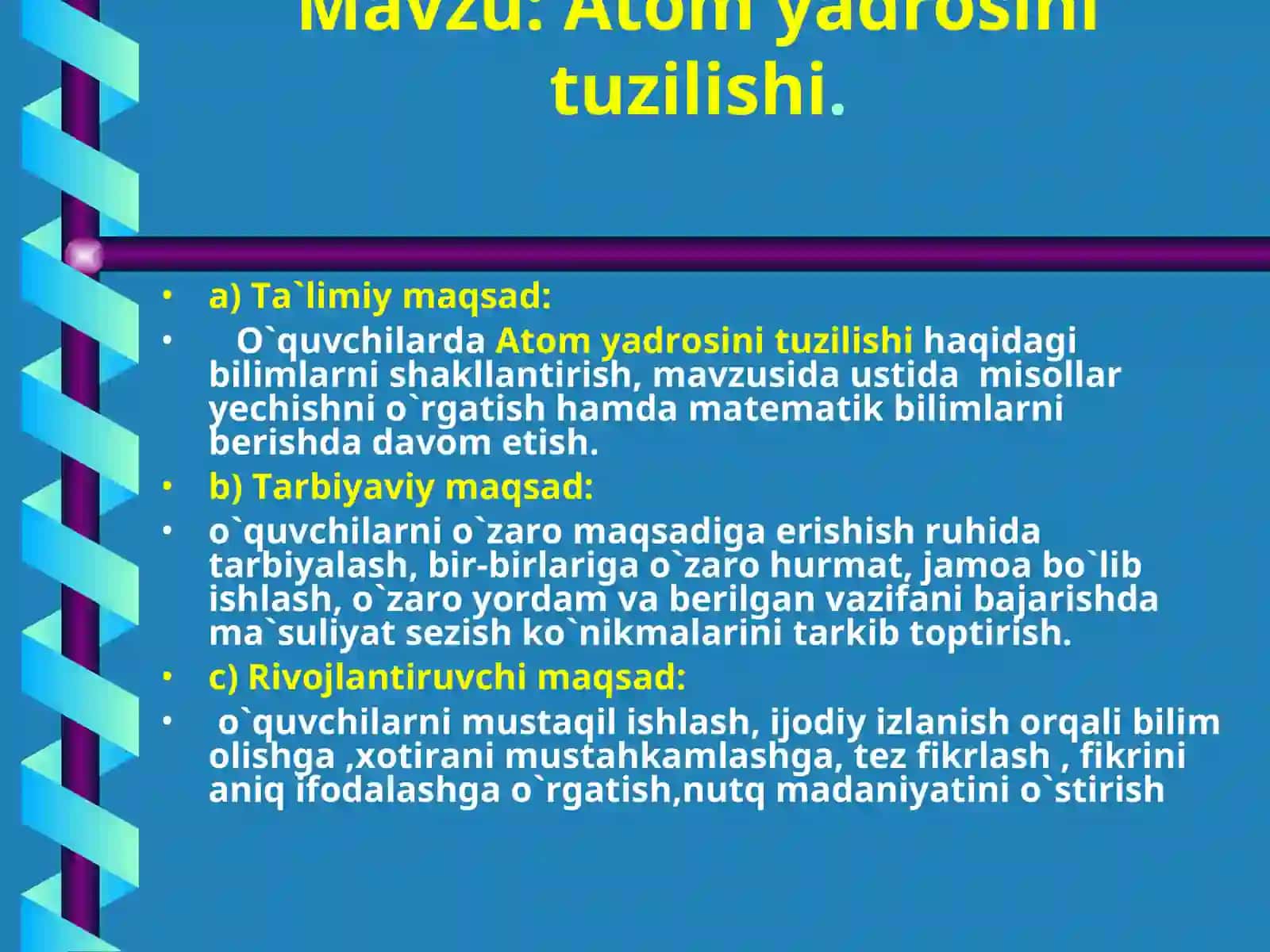 Atom yadrosini tuzilishi 2