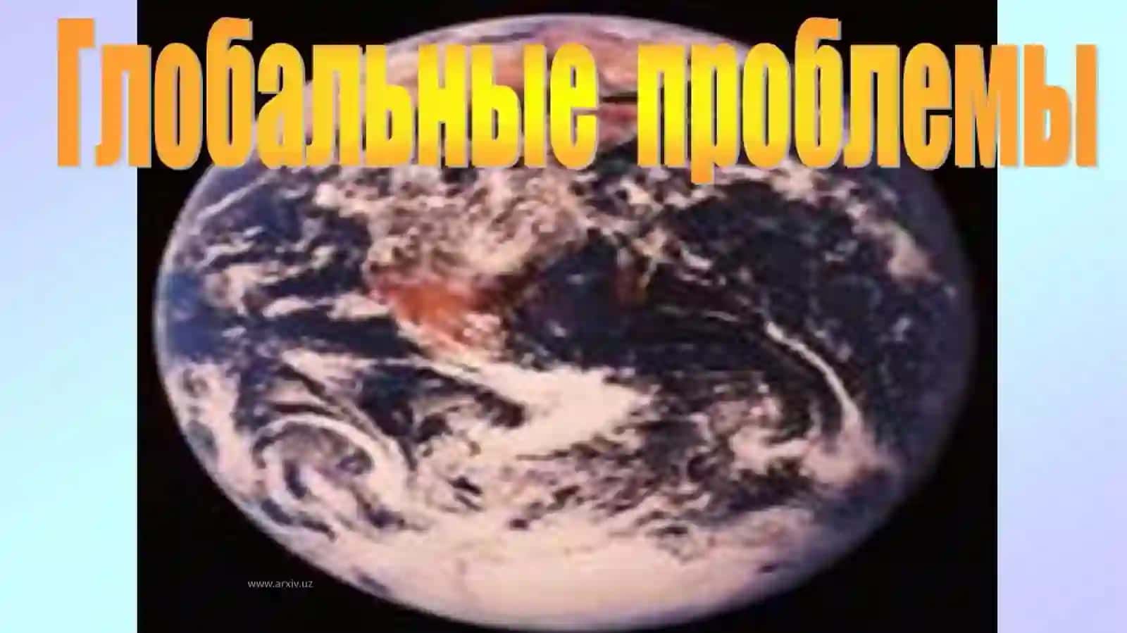 Global muammolar belgilari 2