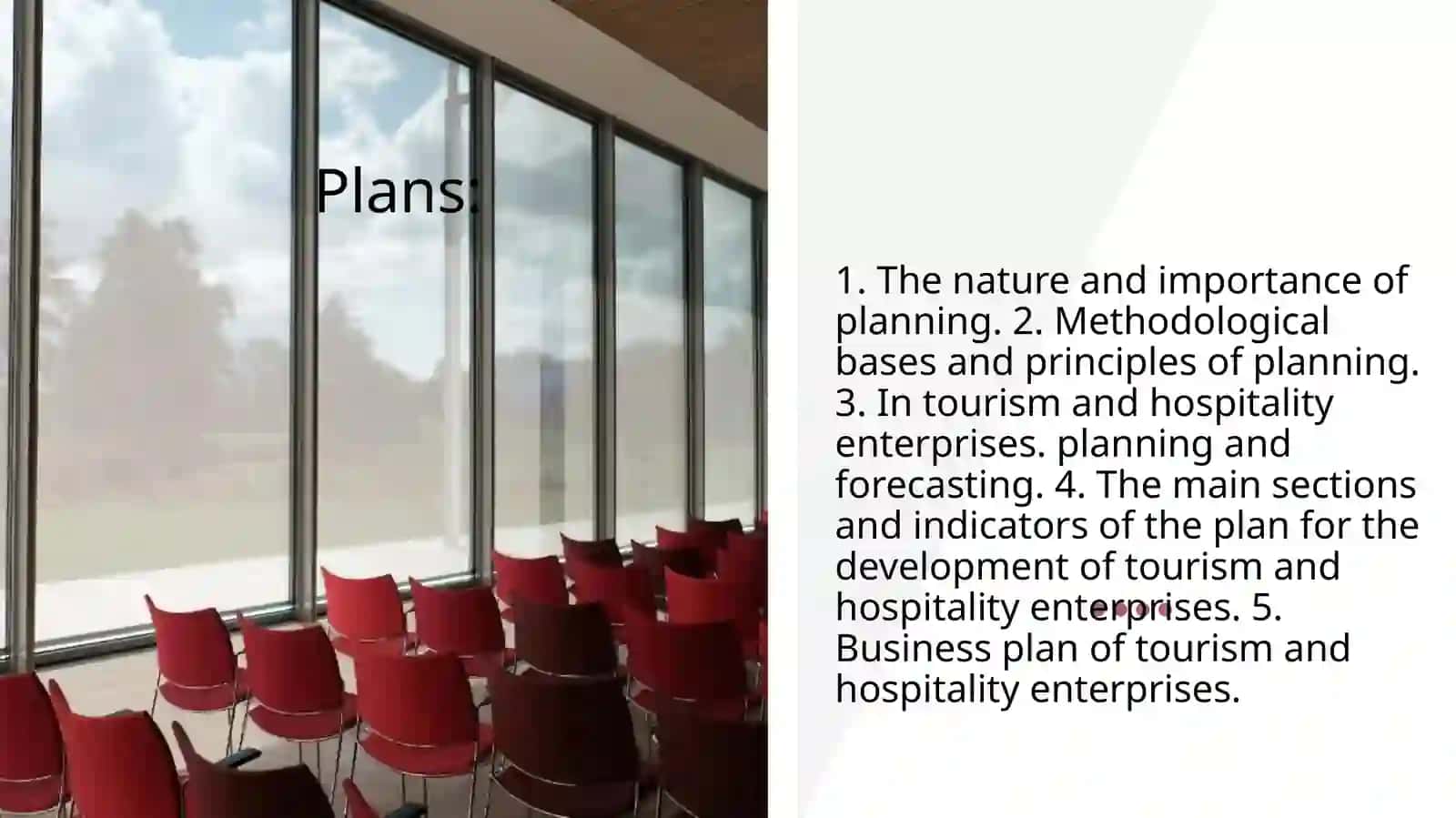 Features of planning activities in the service sector of the national economy 2