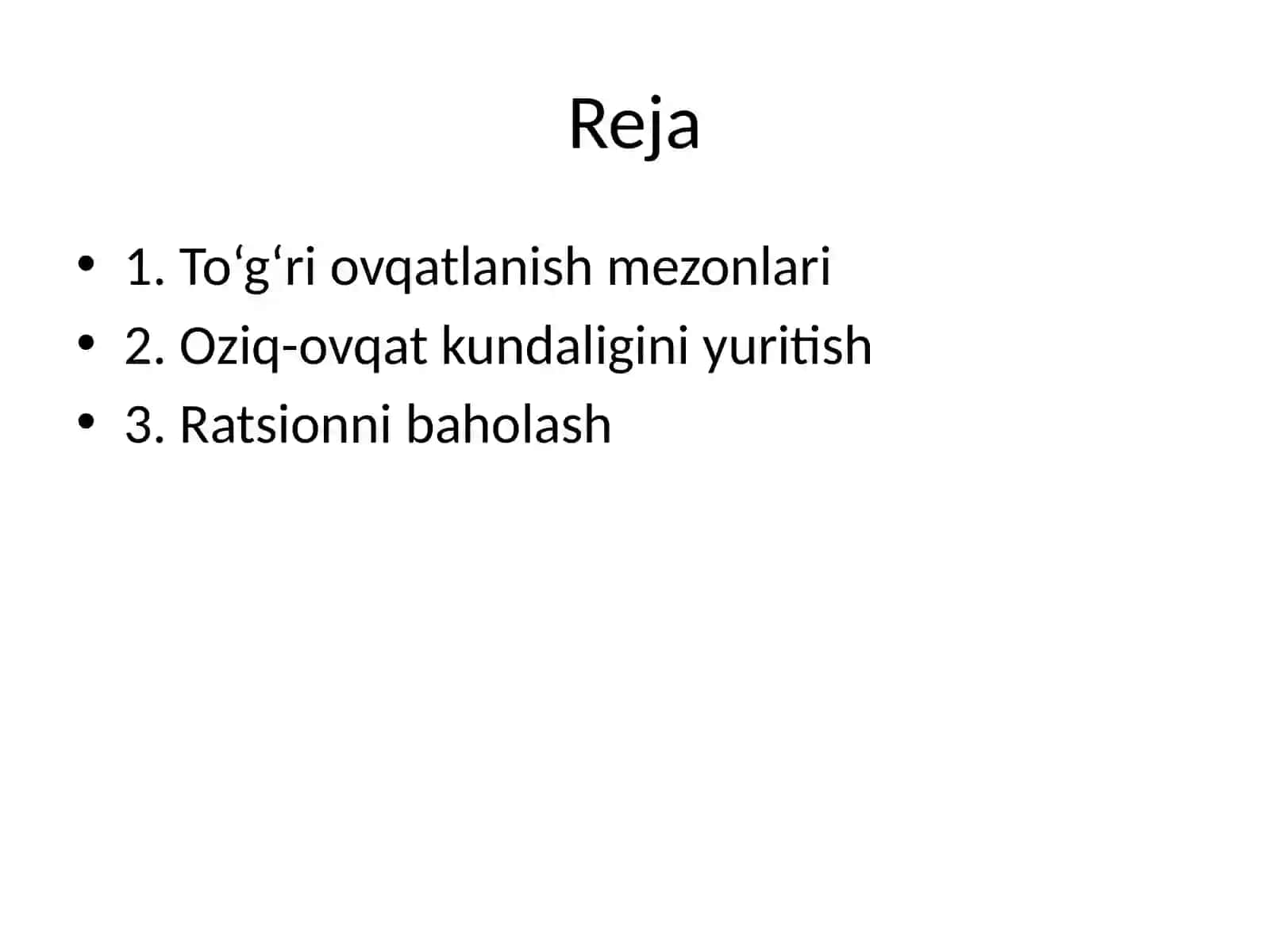 Ovqatlanish gigiyenasi 2