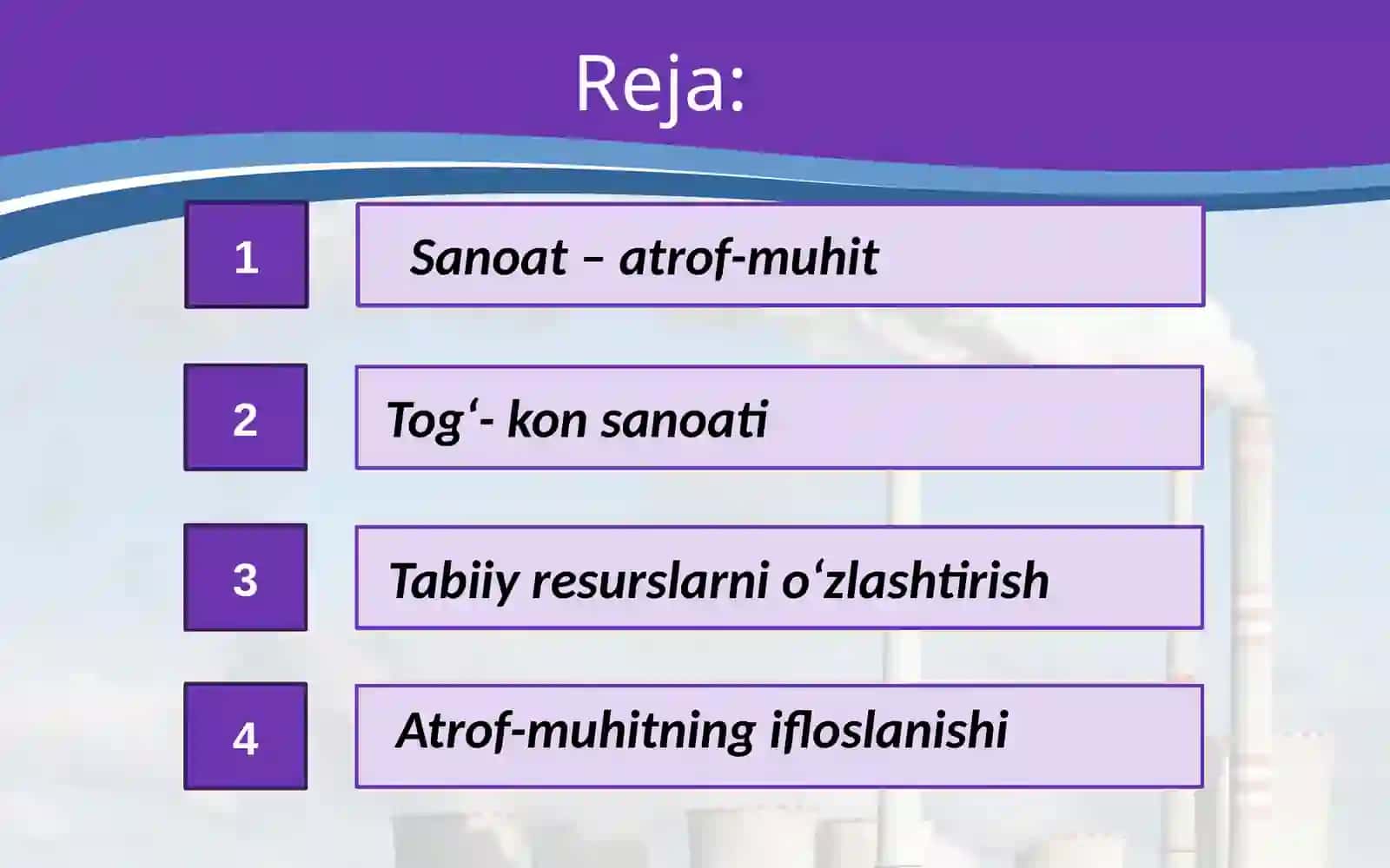 Sanoat va atrof-muhit 2