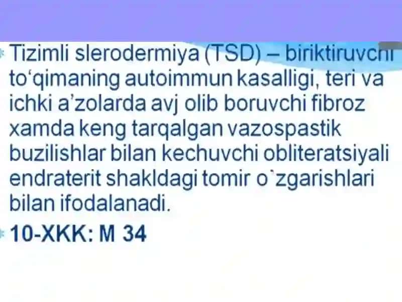 Tizimlisklerodermiya 2