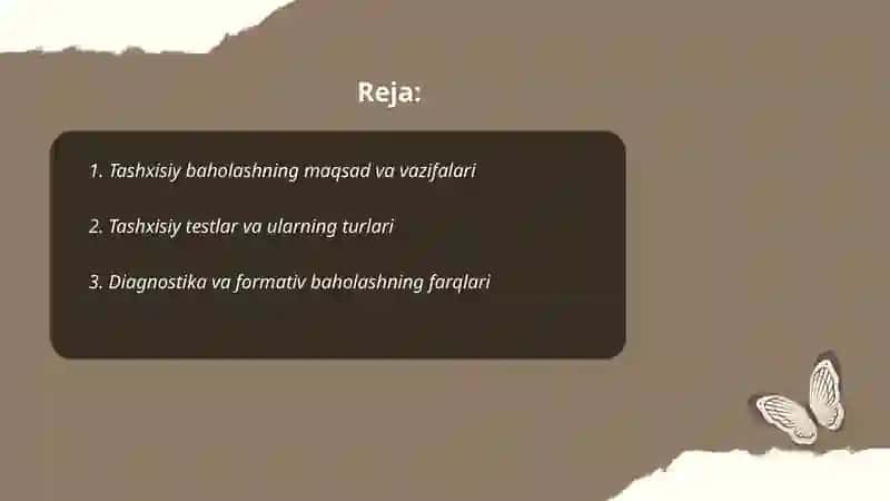 O'quvchilarning bilim ko'nikma va malakalarni tashxis etish 2