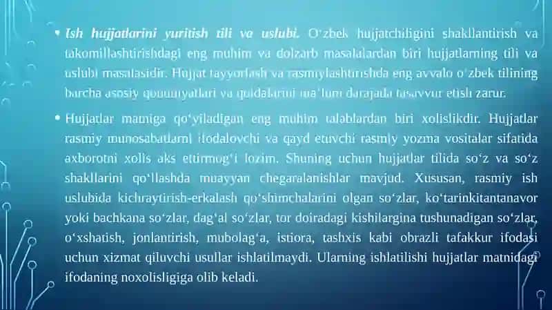 O‘zbek tilining barcha asosiy qonuniyatlar va qoidalar 2
