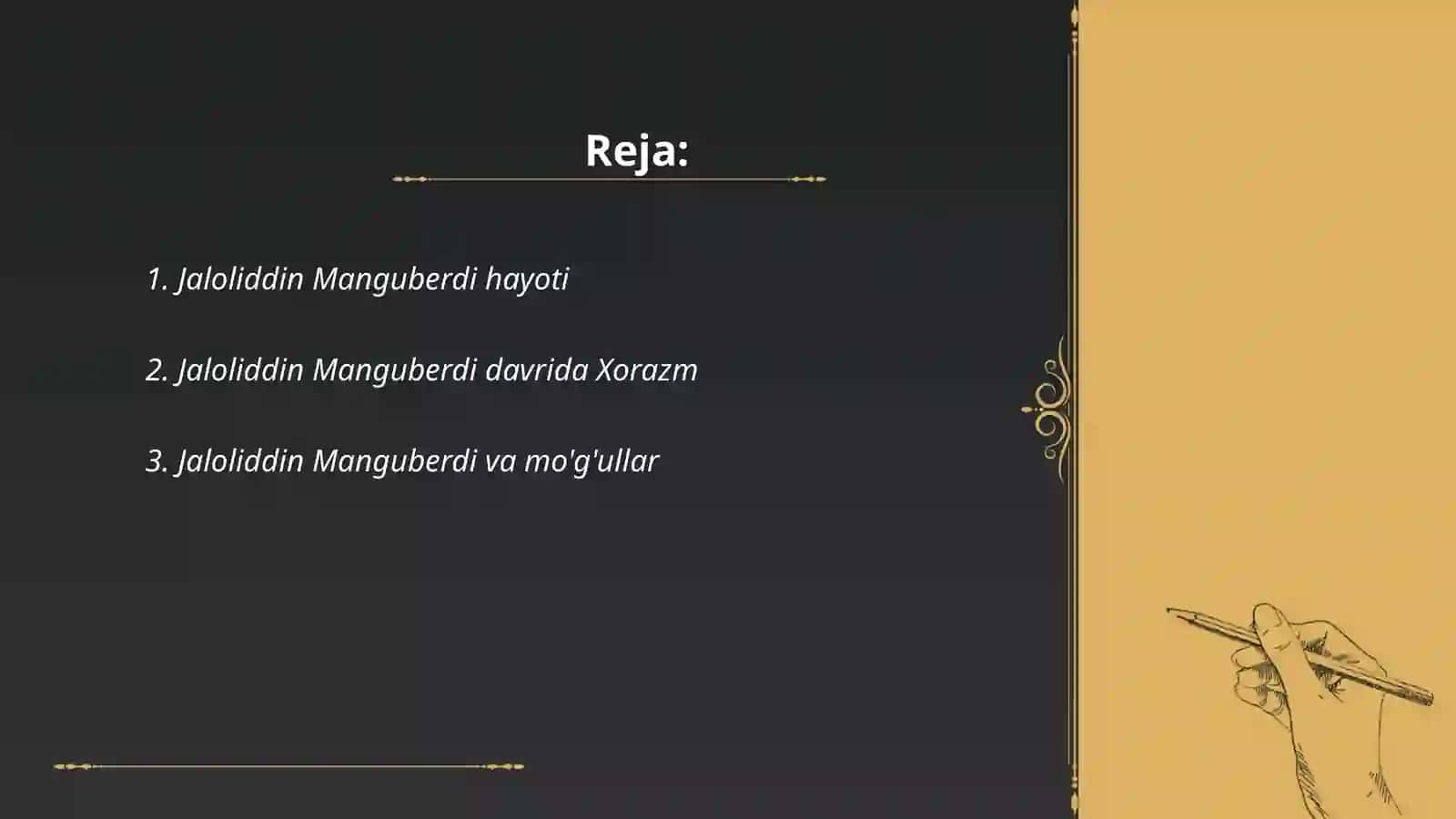 Jaloliddin Manguberdi hayoti 2