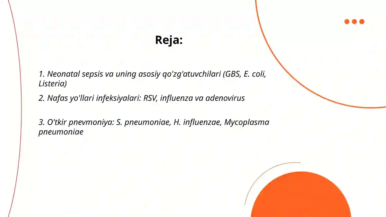 Pediatriya amaliyotda koʻp uchraydigan infeksiyalar qo'zg'atuvchilari, patogenez, laboratoriya tashxisi 2