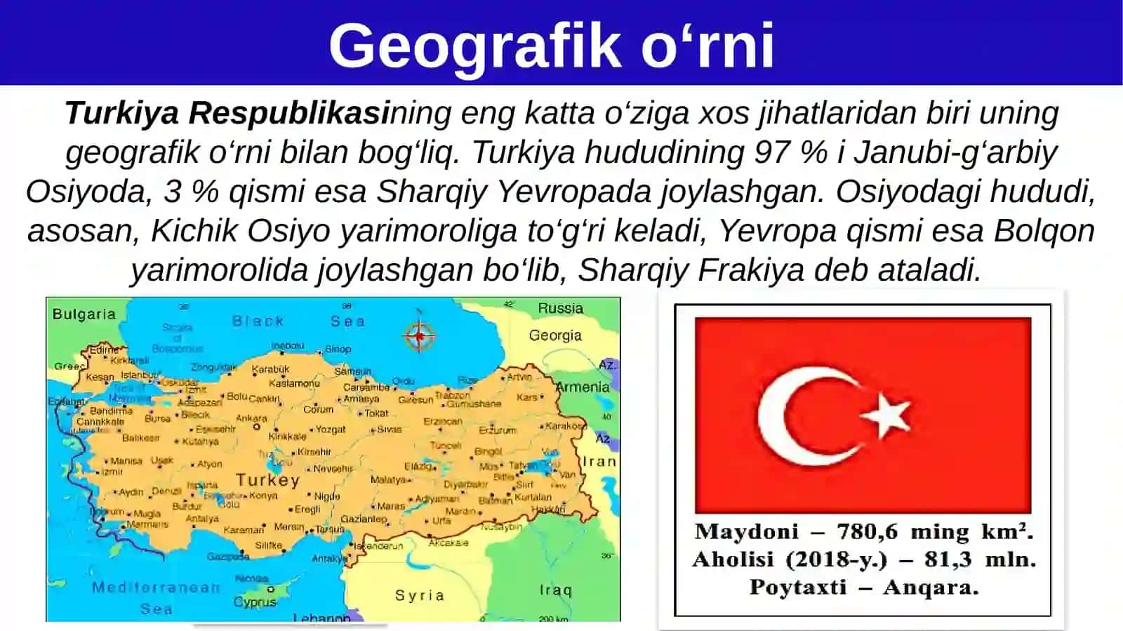 Turkiya Respublikasi 9-sinf GEOGRAFIYA 2