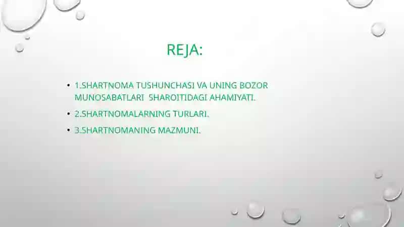 Shartnoma tushunchasi 2