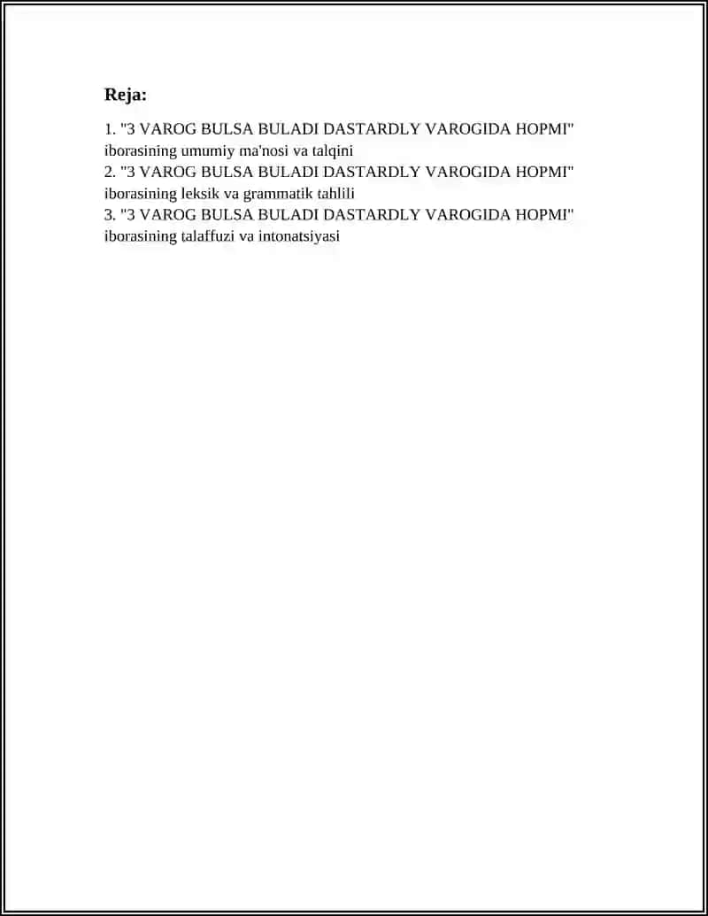 3 VAROG BULSA BULADI DASTARDLY VAROGIDA HOPMI 2