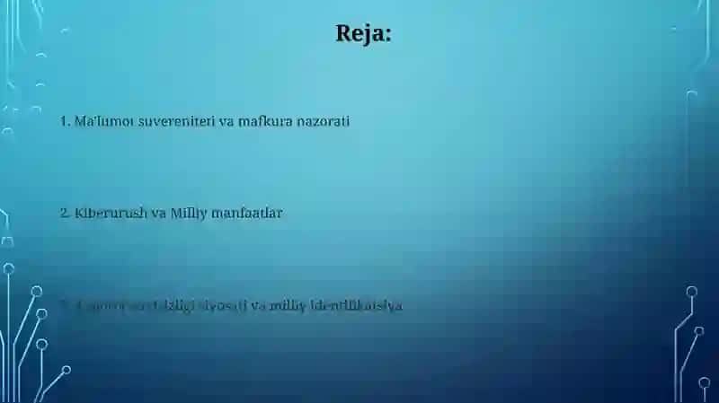 Axborot xavfsizligi va milliy mafkura 2