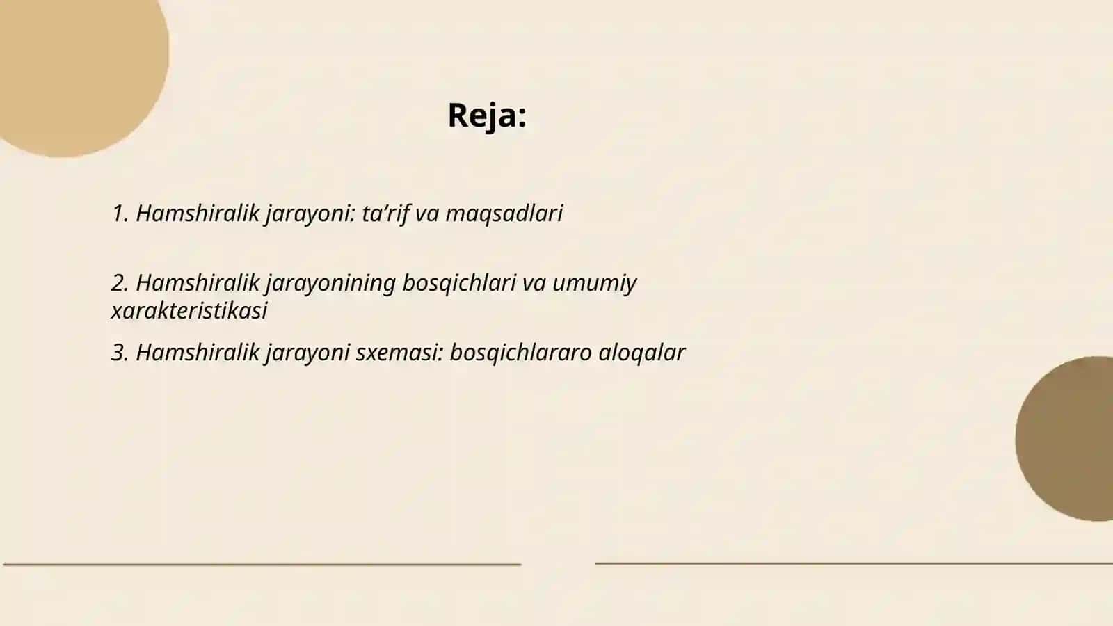 Hamshiralik jarayoni 2