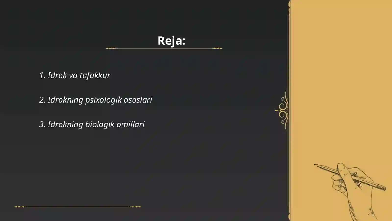 Idrok va tafakkur 2