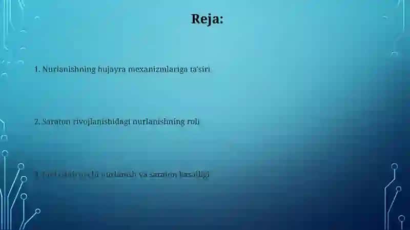 Radiatsiyaning tasiri 2