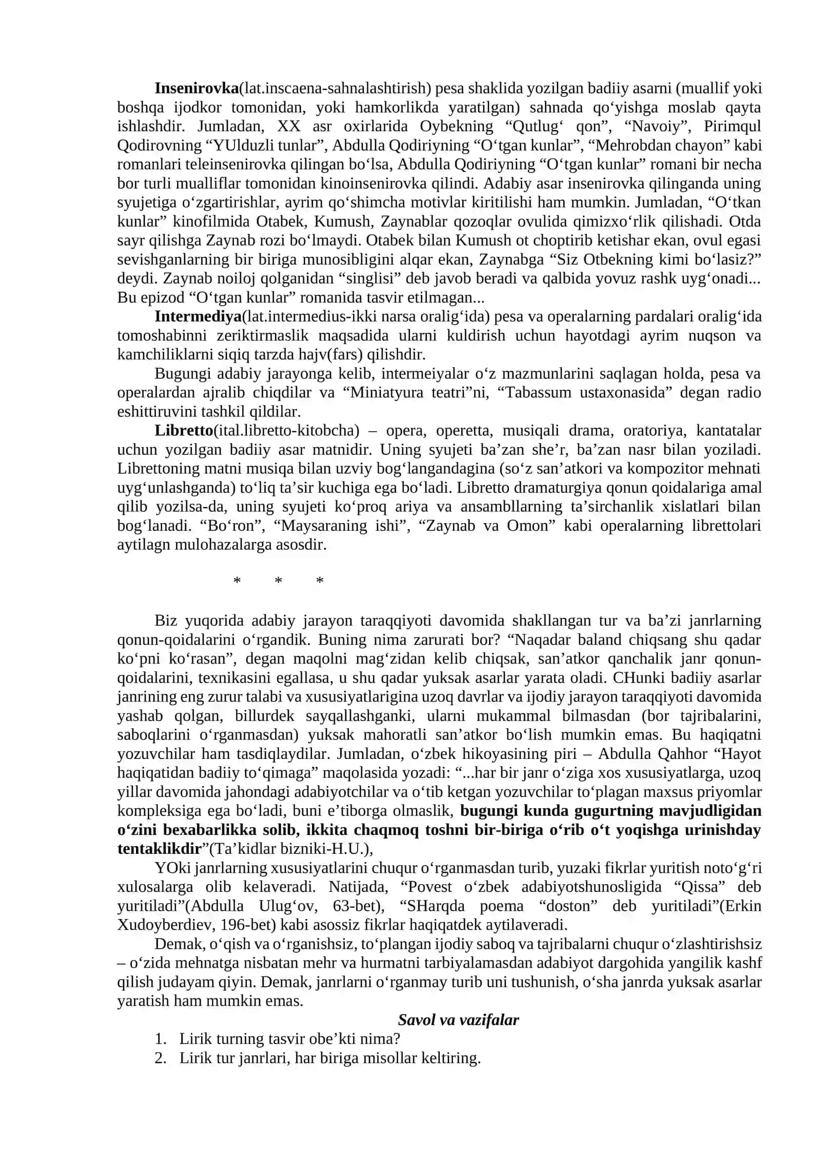 Drama adabiyotning bir turi sifatida 2
