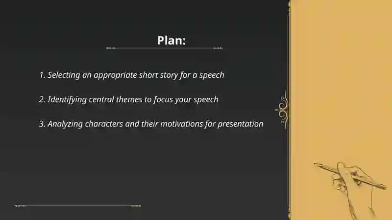 Reading short stories and making a speech 2