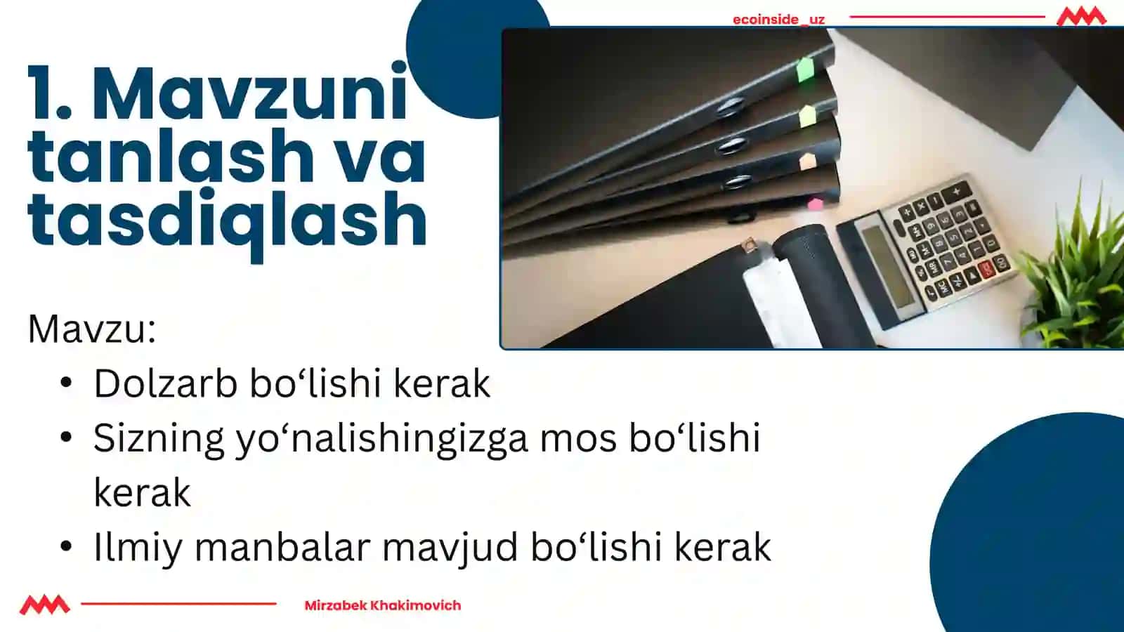 KURS ISHI YOZISH TARTIBI 2