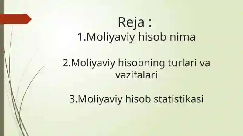 MOLIYAVIY HISOBNING MAQSADI 2