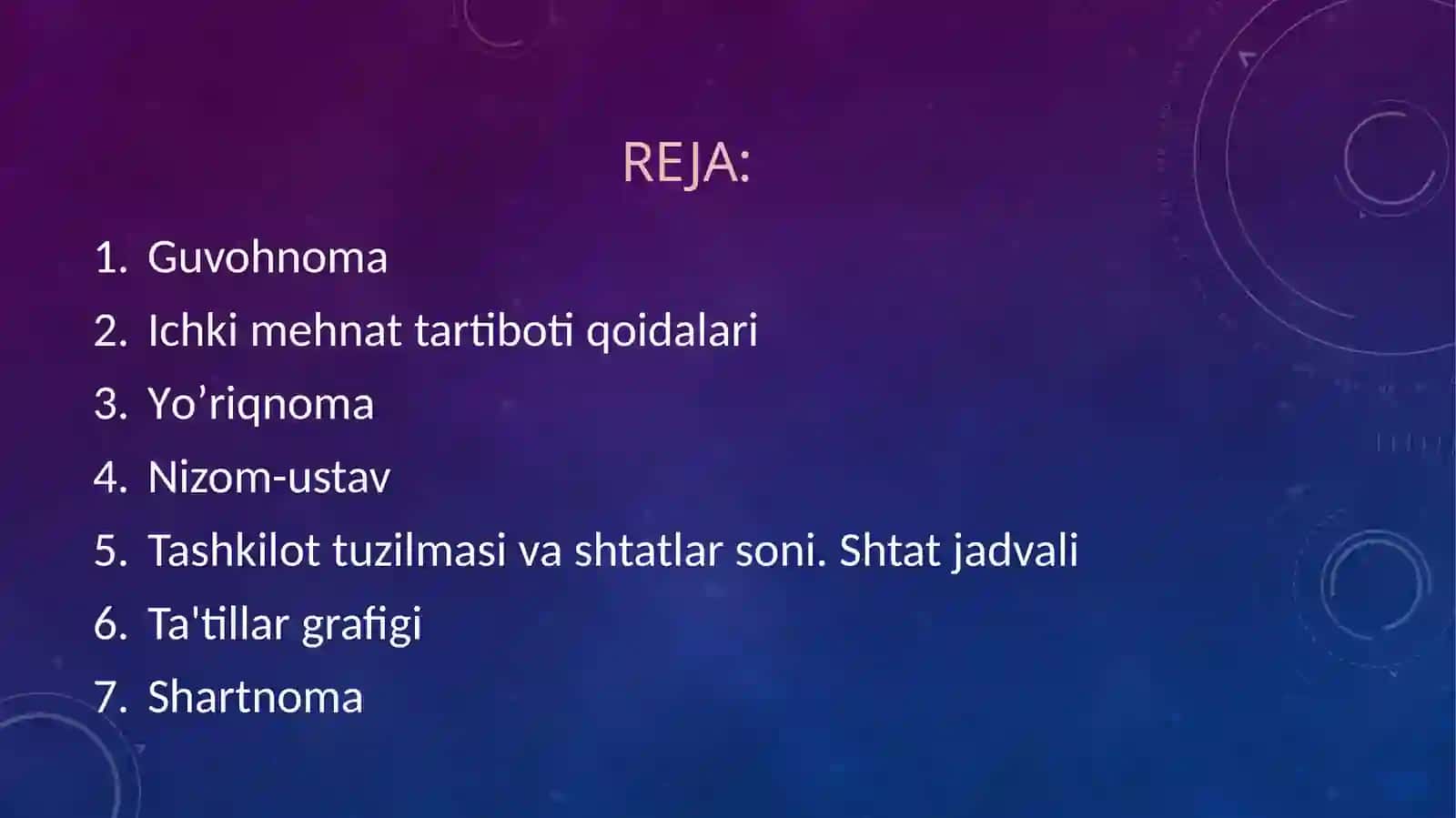 TASHKILIY HUJJATLAR 2