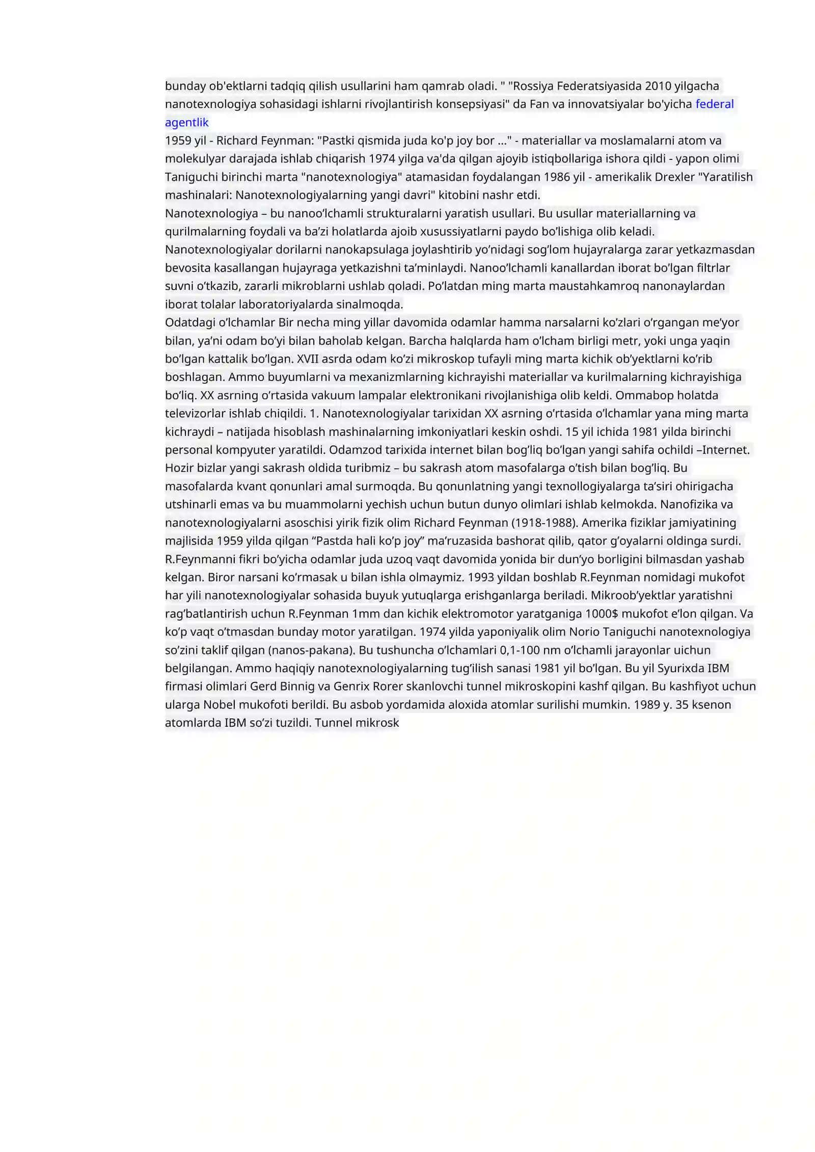 TO`QIMACHILIKDA NANOTEXNOLOGIYALAR 2