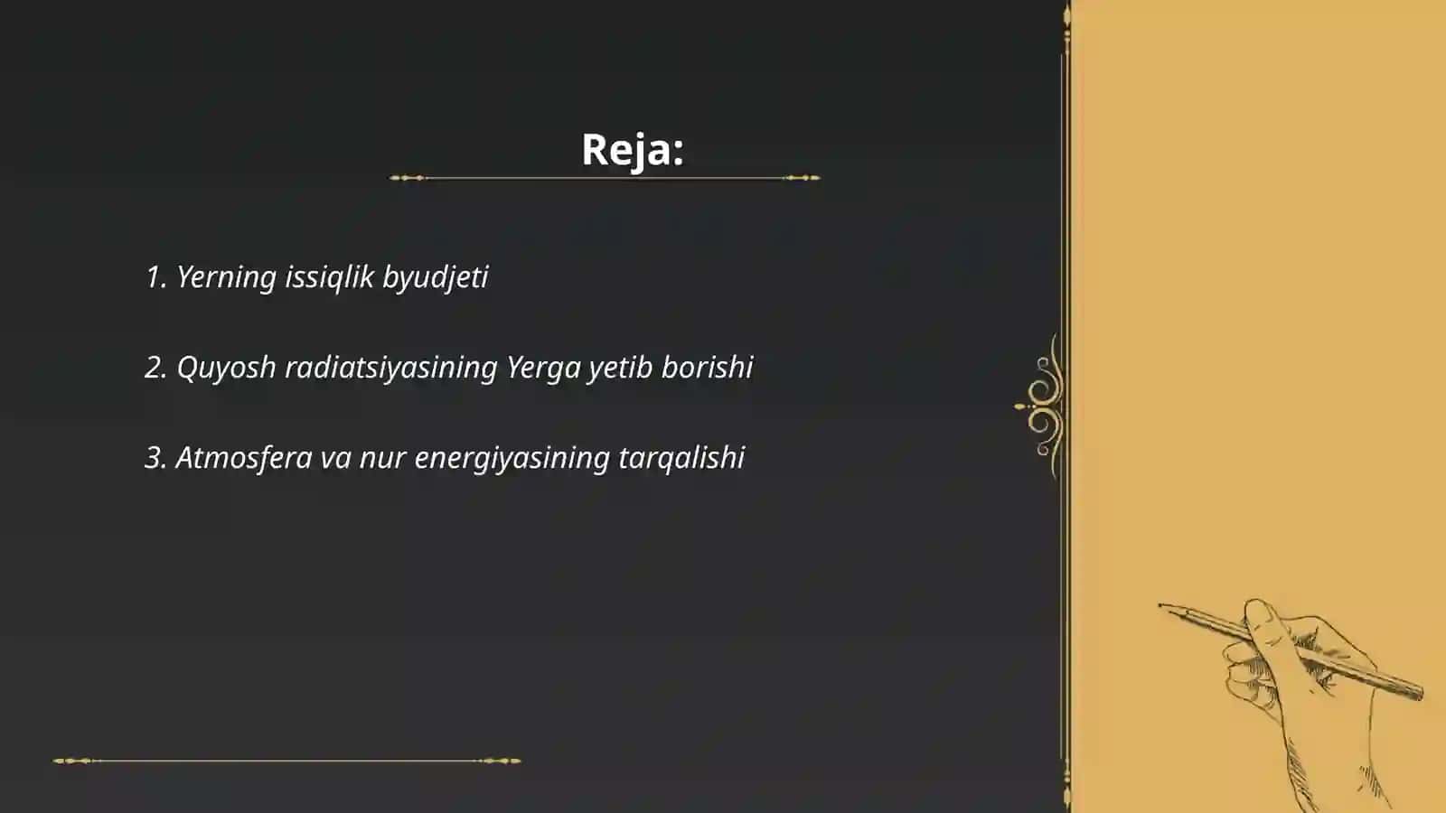 Yer sirti va atmosferaning issiqlik balansi 2