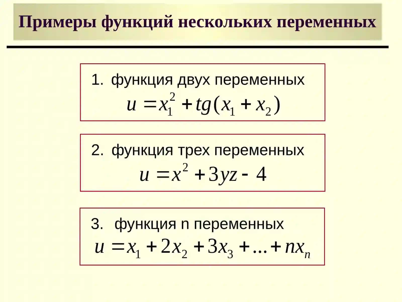 Функция двух переменных 2