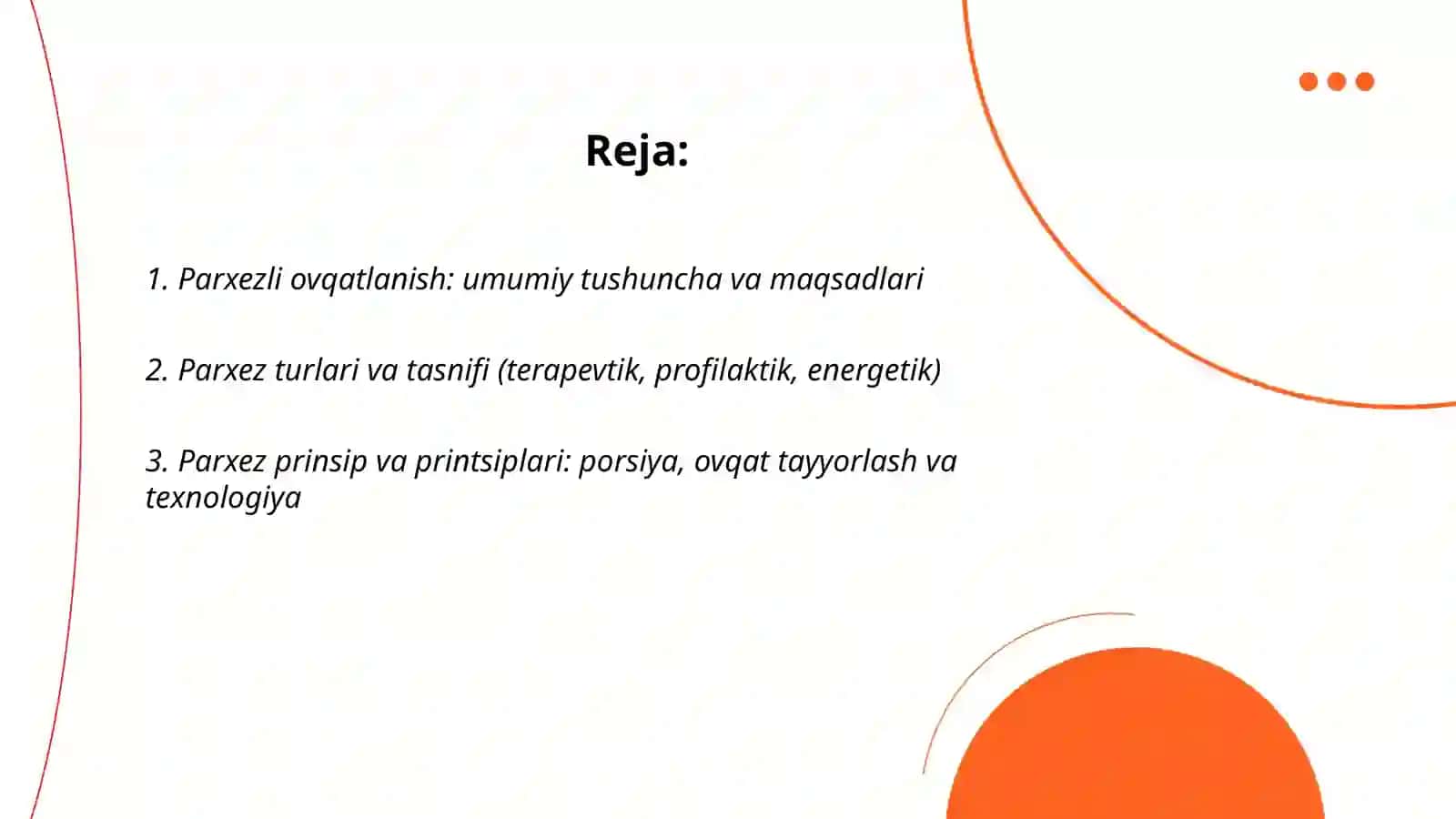 Parxezli ovqatlanish 2