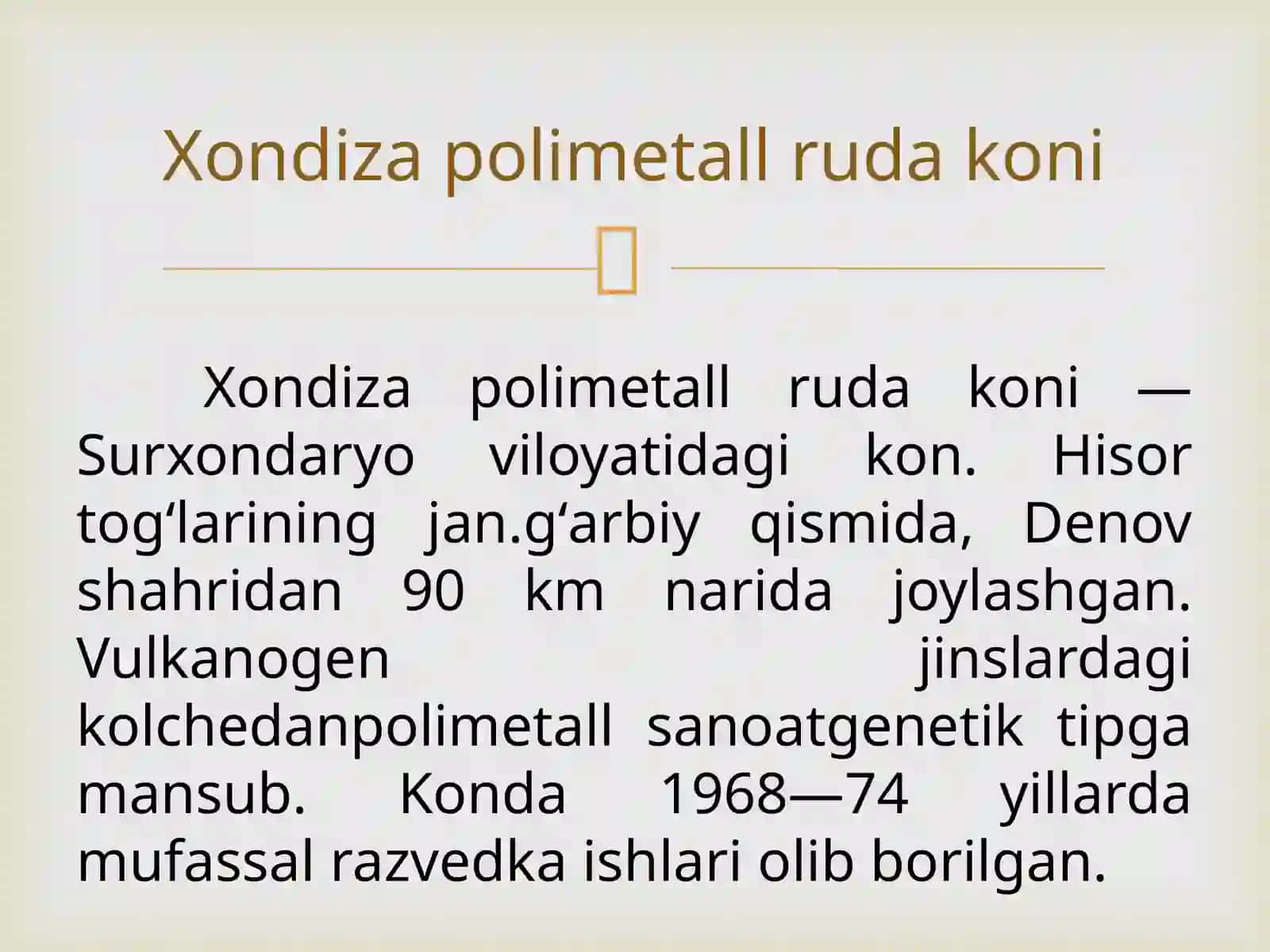 XONDIZA POLIMETALL RUDA KONI 2