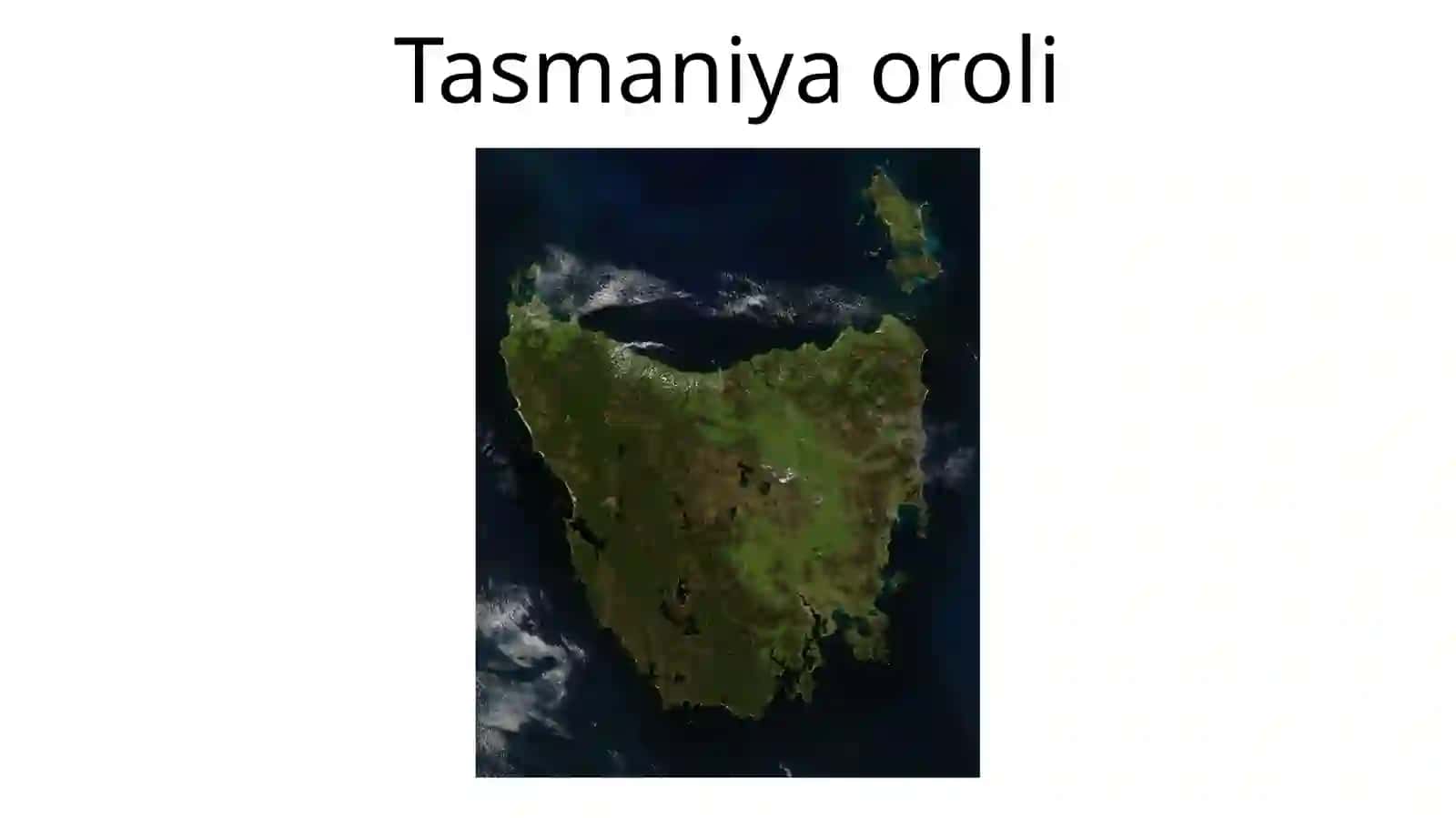 Tasmaniya oroli iqlimi (ko'proq) 2