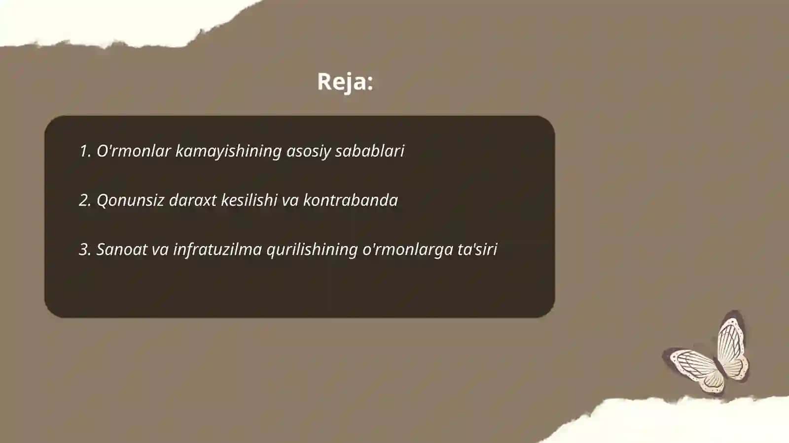 O'rmonlar kamayshi 2