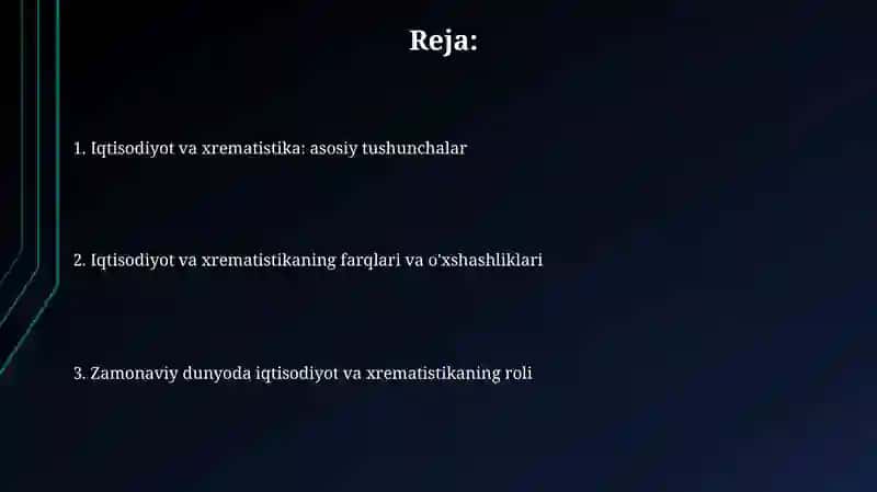 Ekonomika va xrematistika 2