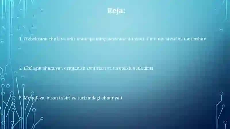 O'zbekiston cho'li va adir mintaqasining hayvonot dunyosi 2