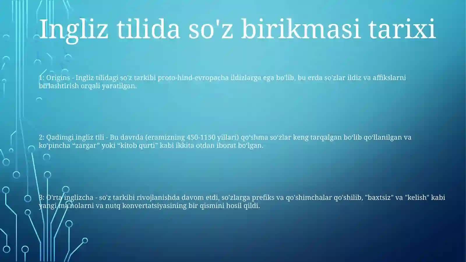 Ingiliz Tilida Sozlar Tarkibini Tahlil Qilish 2