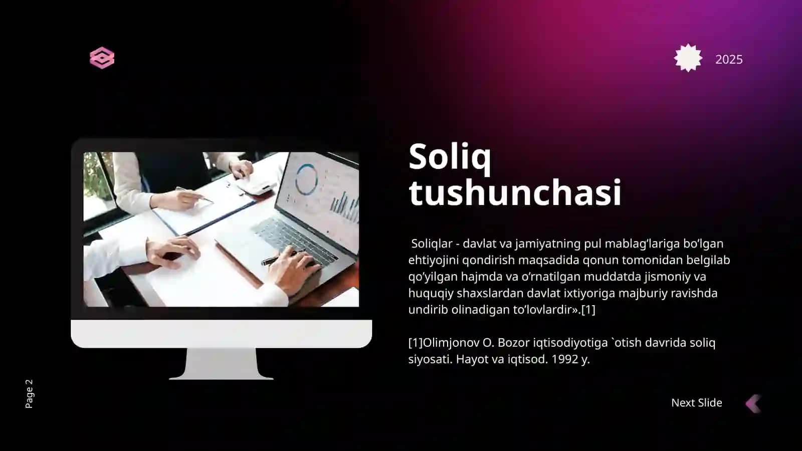 Soliq tushunchasi 2