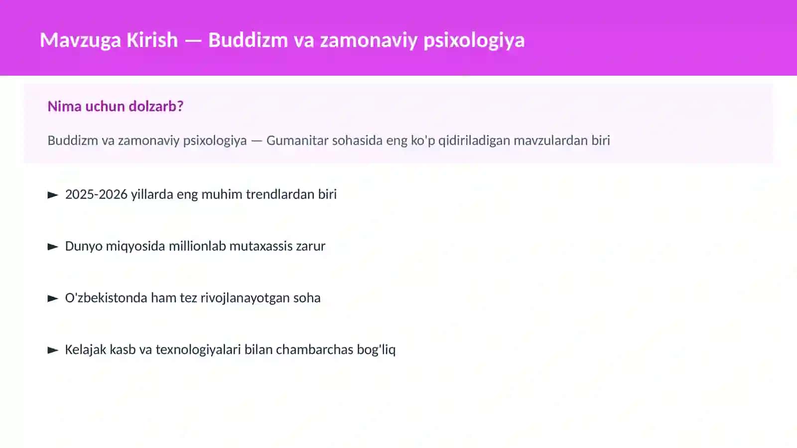 Buddizm va zamonaviy psixologiya 2