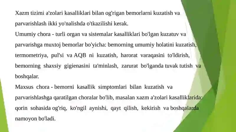 Oshqozon ichak sisteмasi kasa lliklari 2