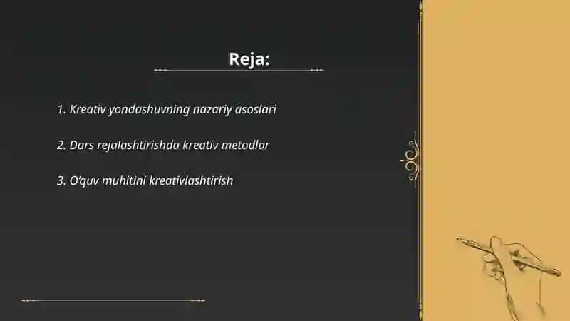 Pedagog o‘qituvchi faoliyatida kreativ yondashuv 2