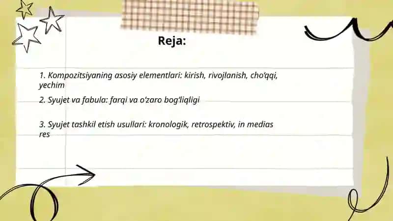 Badiiy asar tuzilishi 2