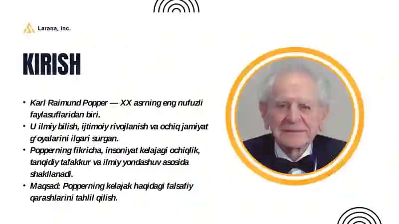 Karl Popper va Insoniyat Kelajagi Haqidagi Falsafiy Qarashlar 2