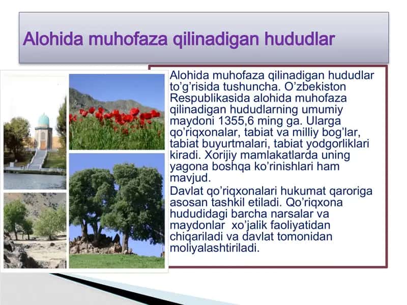 O’zbekiston qo’riqxonalari 2