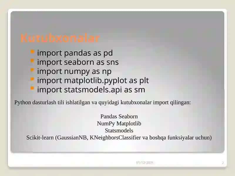 Iqtisodiyotda ma’lumotlar taxlili 2