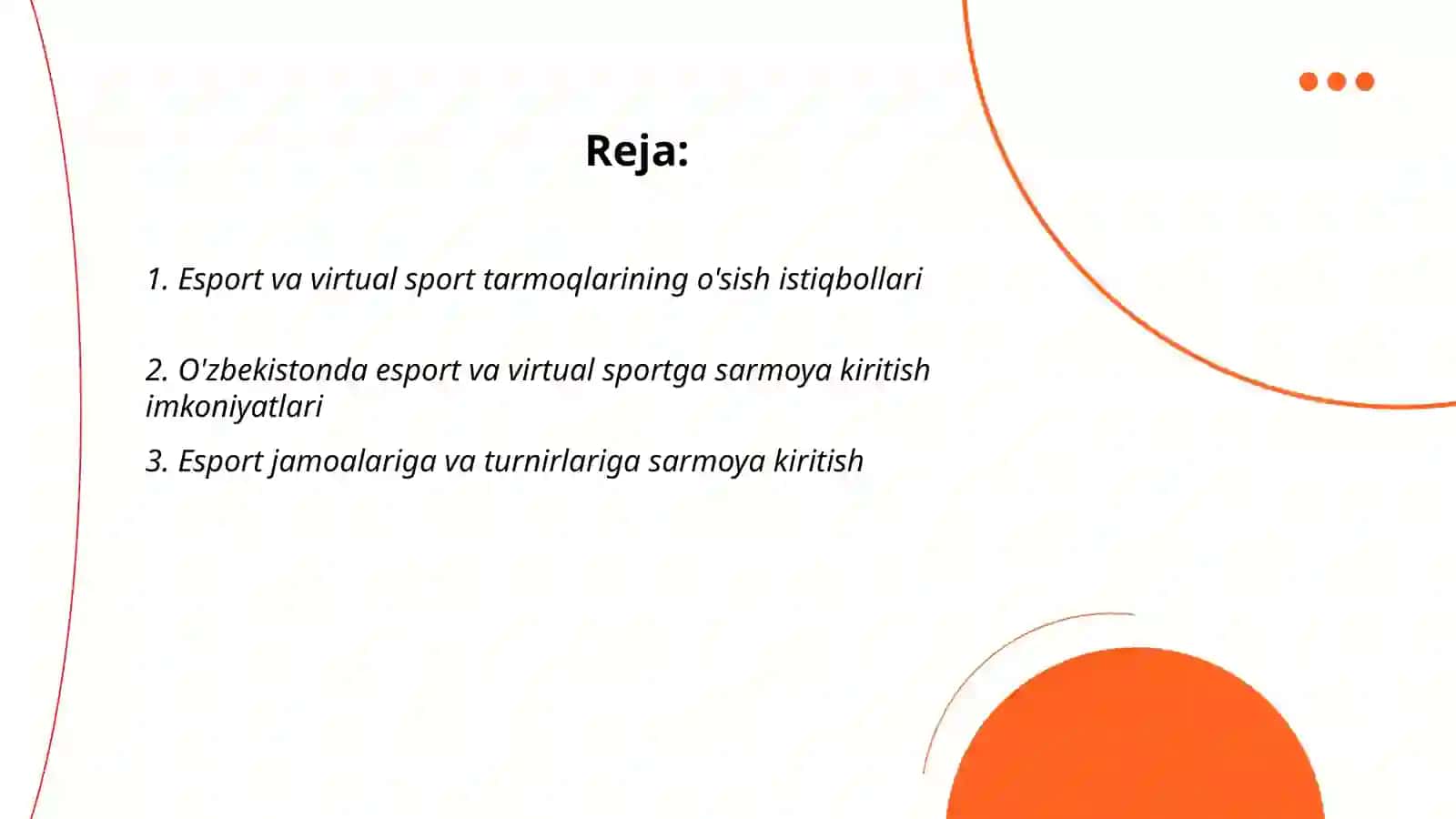 Esport va virtual sportga sarmoya kiritish 2