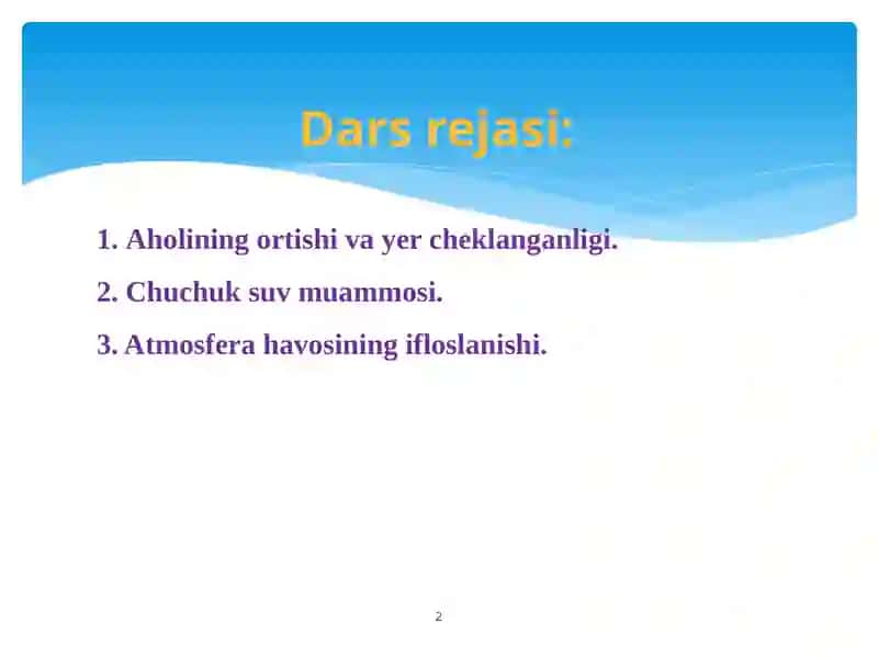 Aholi Sonining O‘shişi va Ekologik Muammolar 2