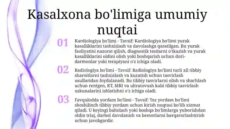 Kardiologiya bo'limi 2
