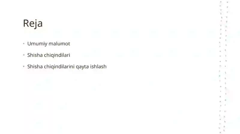 Shisha chiqindilari va uni qayta ishlash 2