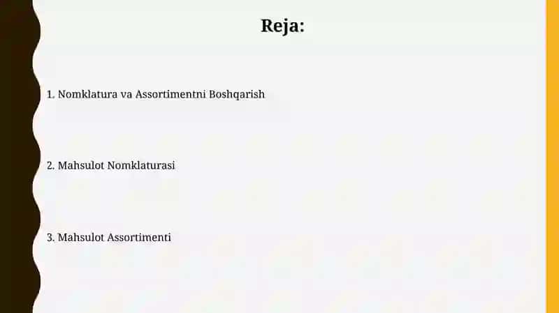 Mahsulot Assortimenti 2