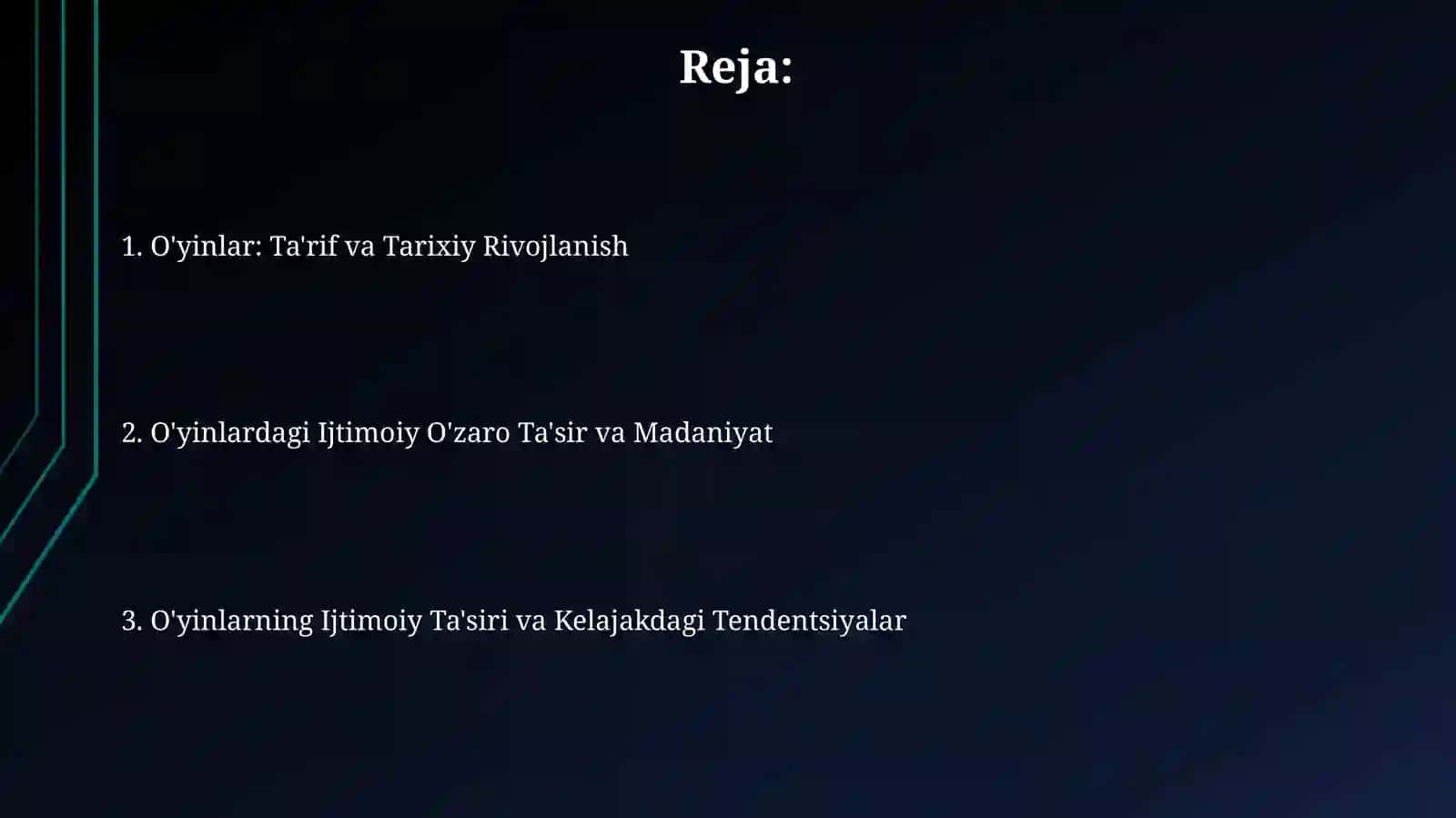 O'yinlar - ijtimoiy faliyat sifatida 2