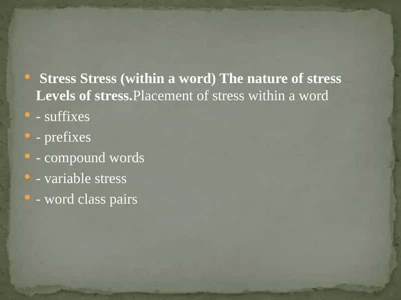 Stress 2
