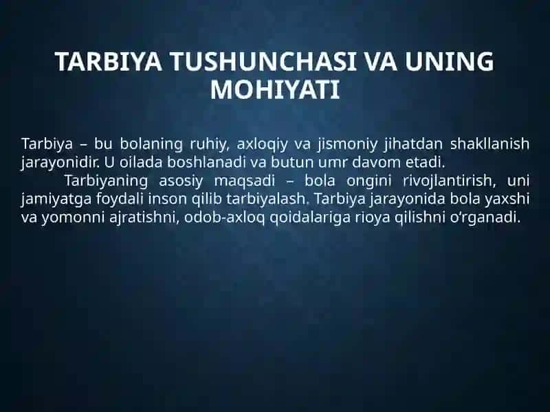 Bolalar tarbiyasi 2